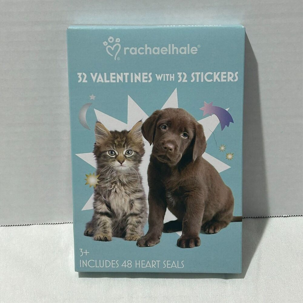 Puppies & Kittens 32 Valentines & Stickers 48 Heart Seals 3+ Rachael Hale - Picture 2 of 5